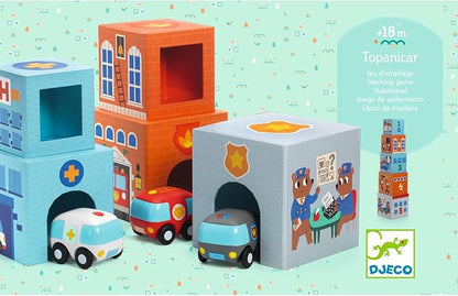 DJECO Blocks&Towers TopaniCar