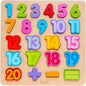 Wooden Number Puzzle Toys, ABC Letter & Number Puzzle for Toddlers 3 Year Old, Preschool Learning Toys for Kids, Educational Name Puzzles Gift for Boys and Girls