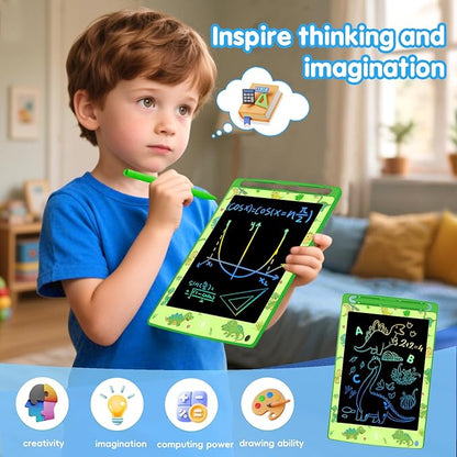 Party Favor 10 Pack LCD Writing Tablet for Kids, 8.5 Inch Colorful Doodle Board Drawing Pad, Educational Learning Travel Toys Birthday Gifts for Boys Girls Age 3 4 5 6 7 8