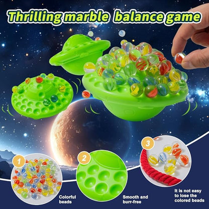 Marble Balance Game, Marbles with Fun Balanced Board, Family Challenge for Teens & Adults, Balance and Planning Marbles Game, Perfec Gift for Birthday, Parties & Holidays