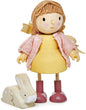 Tender Leaf Toys - The Goodwood Family - Wooden Miniatures Flexible Doll, Multicultural Action Figure for Dollhouse - Encourage Creative and Imaginative Fun Play for Children - Age 3+