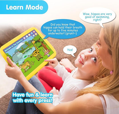 BEST LEARNING INNO PAD Smart Fun Lessons - Educational Tablet Toy to Learn Alphabet, Numbers, Colors, Shapes, Animals, Transport for Toddlers Ages 2 to 5 Years Old | Educational Birthday Gift