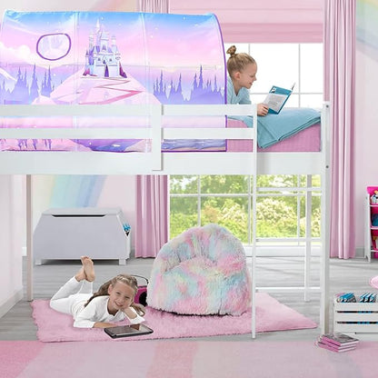Bed Tent for Kids Lucky Castle Toddler Bed Tent Foldable Game House for Children Play Tents for Girls Boys Sleeping Canopy Playhouse