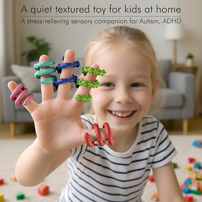 Sensory Fidget Toys for Kids Adults,12PCS Flexible Fidget Sticks for Stress Anxiety Autistic ADHD, Calm Down Travel Airplane Essentials Toys, Stuffers for Teens Kids