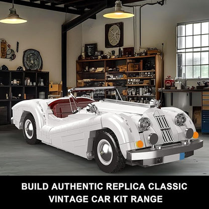 Mould King 10236 Supercar Car Building Set, MOC Sport Car Model Kit, Convertible Classic Racing Building Blocks Set, Home Decoration Gift for Teens Adults(1302 PCS)