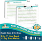 Channie’s Visual Dry Erase Neat Alphabet Hard Board for 1st, 2nd, 3rd Elementary School Students, Handwriting Practice, Homeschool Learning Supplies and Summer Teaching Workbooks