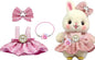 Clothes for 17cm Doll,Outfit for Doll,Dress and Hairpin Set for Dolls Dress Up,Accessories for 17cm Dolls (Style-C)