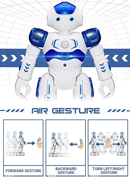 KingsDragon RC Robot Toys for Kids, Gesture & Sensing Programmable Remote Control Smart Robot for Age 3 4 5 6 7 8 Year Old Boys Girls Birthday Gift Present