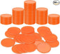 uxcell Plastic Poker Chips, Learning Counters Counting Counters Disk Marker Opaque Game Token for Game Play Math Counting