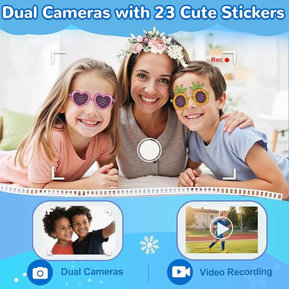 Lapare Kids Phone for Boys, Touchscreen Toy Phone with Dual Camera, Music & Games, Pretend Learning Toy Phone for Toddler with 32GB SD Card