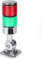 110V to 220V LED Stack Tower Lights, Industrial Warning Lights, Andon Lights, Column Signal Tower Indicator Lamp Beacon, Continuous/Flashing Light Switchable, 2 Layer (Without Buzzer)