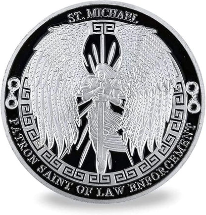 The Archangel Michael Challenge Coin Police Military Hero's Coin (Pack of 3)
