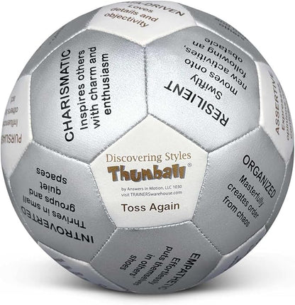 Trainers Warehouse 6" Thumball Collection, 32 Prompts for Conversation, Team Building, Relationship and Training