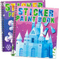 Omgouue 2PCS Winter Wonderland Crafts for Kids Ages 4-8 Christmas Sticker Paint Books Includes Elf Penguins Snowman and More Designs Gift Party Create 20 Pictures Sticker Sheets are Separate