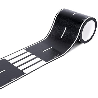 Roadway Tape - Black Residue Free Road Car Track Tape for Kids Birthday Party Racing Party Decoration - 2.4 Inch Wide 40 FT Long
