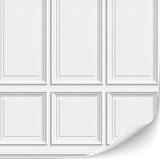 3 Sheets Self-Adhesive Wall Cladding for Dollhouse 1:12 Scale (Wood Paneled Wall (Renaissance))