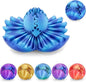 Gear Ball 3D Printed Cube Fidget Toy,Gear Sphere Fidget Toys,Sensory Toys for Stress and Anxiety Relief, Desk Toy Fidget Spinners,Stocking Stuffers for Adults & Kids Gift (Aurora Blue, 3.1 Inch)