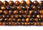 6MM 60PCS Natural Stone Yellow Tiger Eye Stone with Iron Mine Beads for Jewelry Making DIY Bracelet