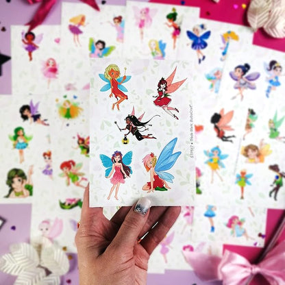 BulbaCraft Fairy Stickers and Decals for Laptop, Fairy Decorations for Birthday Party, Gifts for Women & Men