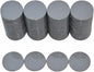 Smartdealspro Set of 100 1 Inch Opaque Plastic Learning Counters Mini Poker Chips Game Tokens with Storage Box (Dark Grey)
