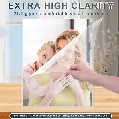 5PCS 11" x 14" Rigid Print Protectors Hard Plastic Sheet Page Protectors Heavy Duty Top Loading Menu Covers Poster Sleeves Clear Plastic Paper Sleeves for Magazine Prints Photo Document