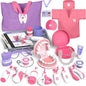 Lehoo Castle Doctor Kit for Toddlers 3-5 Girls, Kids Dentist Play Set, Toys for 3 4+ Year Old Girls, Pretend Play for Toddlers, Kids Doctor Playset, Medical Kits for Boys 3 4 5