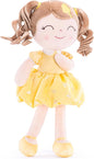Gloveleya Baby Doll Gifts Plush Curly Girl Toys with Love 16" Yellow