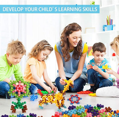 330 pcs Building Blocks, Educational Building Toys Stem Toys Building Discs Sets Interlocking Solid Plastic for Preschool Toddlers Girls and Boys by Winlip
