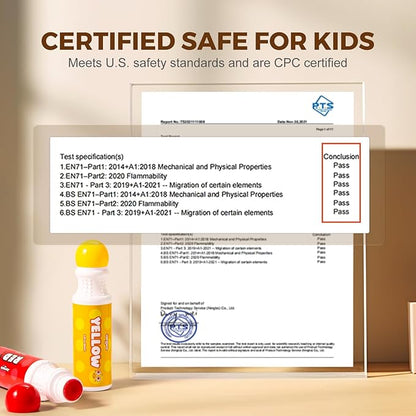 Jar Melo Washable Dot Markers for Toddlers 1-3, 12 Colors Dot Paints with 108 PDF & 20 Physical Activity Papers, Non-Toxic Bingo Daubers for Toddlers 2-4, Kids Arts and Crafts Supplies