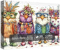 Colorful Chicken Puzzles for Adults 1000 Pieces, Funny Pretty Bird Jigsaw Puzzles, Cute Animal Art Puzzles