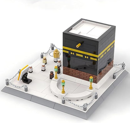 Islamic Mosque Kaaba Architectural Model Building Block Sets Muslim Bricks Toy Hajj Kit Eid Gifts for Kids Adult 446 Pieces