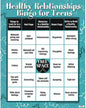 Wellness Reproductions & Publishing Healthy Relationships Bingo for Teens