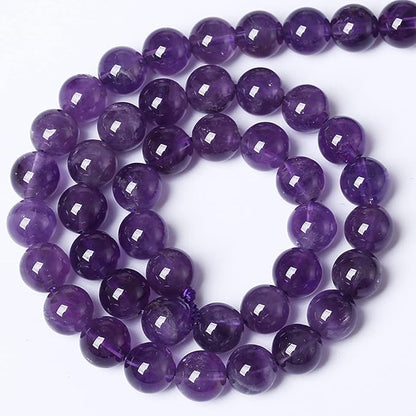 4MM 86PCS Natural Stone Purple Amethyst Crystal AAA Grade Quartz Beads for Jewelry Making DIY Bracelet