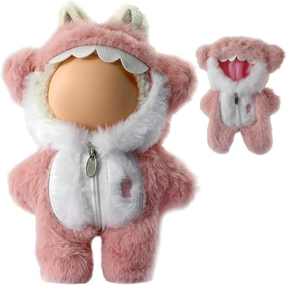 Clothes for LABUBU 17cm Doll (NO Doll),Outfit for LABUBU,Dress and Hairpin Set for LABUBU Dress Up,Accessories for LABUBU