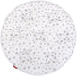 Kids Pop Up Tent with Anti Slip Bottom, Round Play Mat for Baby, D=40'' Indoor Playhouses Quilted Mat, Round Area Rug for Toddlers and Kids Nursery Room Decor, White Star