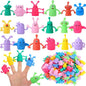 80 PCS Finger Puppets Toys Cute Monster Finger Puppets Soft Rubber Stretchy Fidget Doll Toys for Role Playing Birthday Kids Party Favors, 14 Random Styles