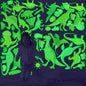 Glow in The Dark Dinosaur Stickers, 48 PCS Glowing Luminous Dinosaur Eggs Wall Decals Jungle Dino Ceiling Stickers for Kids Boys Girls Bedroom Nursery Playroom Party Room Decor