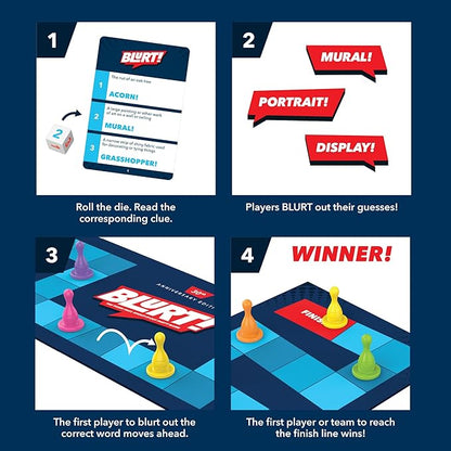 Educational Insights Blurt! The Think Fast, Shout-it-Out Party Game - Family Games for Kids and Adults, Board Games for Family Night, Fun Word Game for Ages 7+