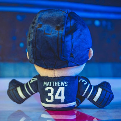 Bleacher Creatures Toronto Maple Leafs Auston Matthews 8" NHL Kuricha Sitting Plush - Soft Chibi Inspired NHL Superstar