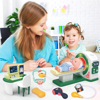 Doctor Kit for Toddlers 3-5, Kids Doctors Play Set with Medical Tools and Toy Stethoscope ,Toddler Doctor Play Set,Doctor Kit for Kids 6-8 (CT)