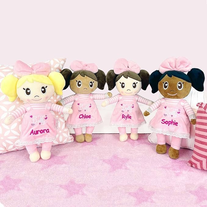 DIBSIES Personalized My First Dolly (Brunette Dark Skin Tone)