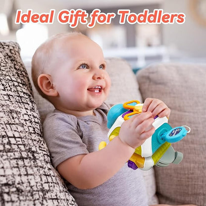 Busy Cube for Toddlers 2-3, Montessori Sensory Activities Busy Board Baby Gifts Infant Boys Girls Travel Toys Educational Learning