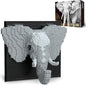 Elephant Micro Mini Building Block Sets for Adults, No Compatible with Lego, 3D Animals Wall Art Kits for Home Wall Decor & Table Display, Creative Toy Gifts for Kids Teens Boys Girls (1625 PCS)