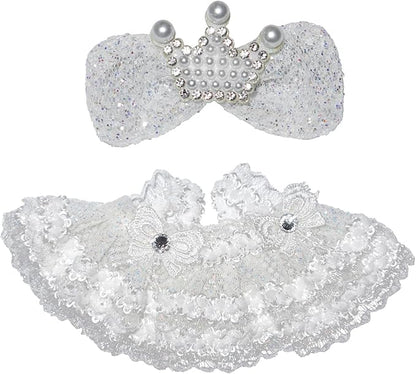 17cm Doll Clothes Wedding Dress Accessories Premium Fashion Outfit for 17cm Dolls (NO Doll)(Wedding Dress/Bow)