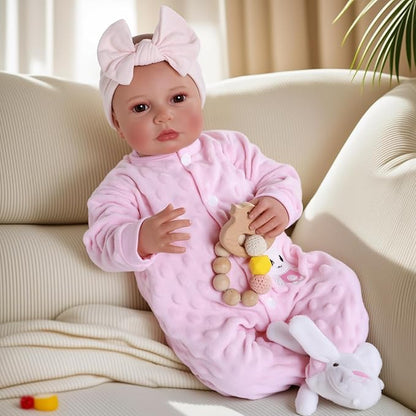 BABESIDE Reborn Baby Dolls - 20-inch Cute Soft Vinyl Realistic Baby Doll Real Life Baby Dolls with Complete Accessories Perfect for Cuddling, Playtime, and Gift Giving