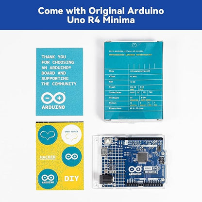 SunFounder Ultimate Starter Kit with Original Arduino Uno R4 Minima, 3 in 1 IoT/Smart Car/Basic Kit with Online Tutorials, for Beginners to Enthusiasts (Original Arduino Uno R4 Minima Included)