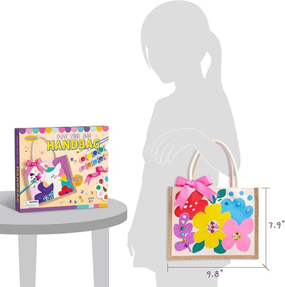 Drama Planet Painting Kit, Paint Your Own Handbag, Arts and Crafts for Girls, Art Activities & DIY Personalized Handbag, Great Gifts for Girls Ages 6 and Up