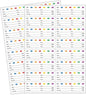STARLIBOO Removable Multicolor Labels, Blank Stickers for Food Containers, 1x3 Inch, Waterproof, Easy Peel Off (240 Labels)