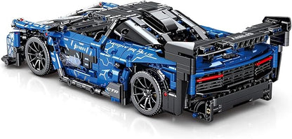 Veottye GTRS Super Sports Car Building Blocks Kit,1:14 Scale MOC Car Model Building Toys,for 8+ Year Boys,Adult(1404 Pieces)