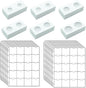 300 PCS Cardboard Coin Flips with 15 Sheets Coin Pocket Pages, 6 Assorted Sizes 2" x 2" Cardboard Coin Holders Coin Flips Coin Collection Supplies for Dime, Penny, Quarter, Nickels, Dollars Collecting